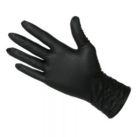 Latex Gloves Nitrl Black XL