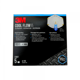 3M Cool Flow N-95 Resperator 5PK